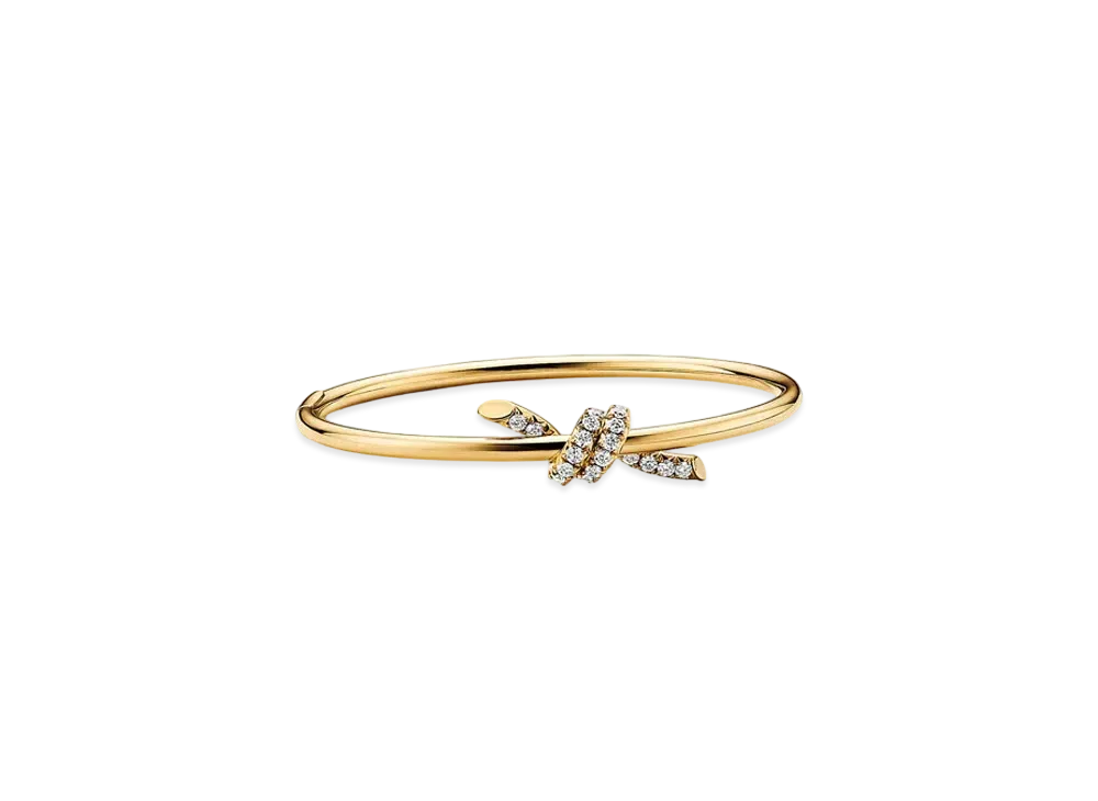 Tiffany & Co. Wire Bangle with Diamonds "Yellow Gold"