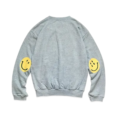 KAPITAL ECO BUY CLU SWEAT (HAPPY PATCH PT) "Gray"
