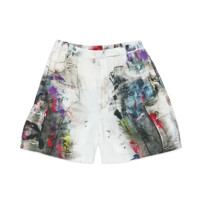Acne Studios Printed Shorts "White Multicolor"