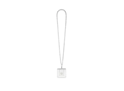 BALENCIAGA Hourglass Earpods Holder Metallic "Silver"