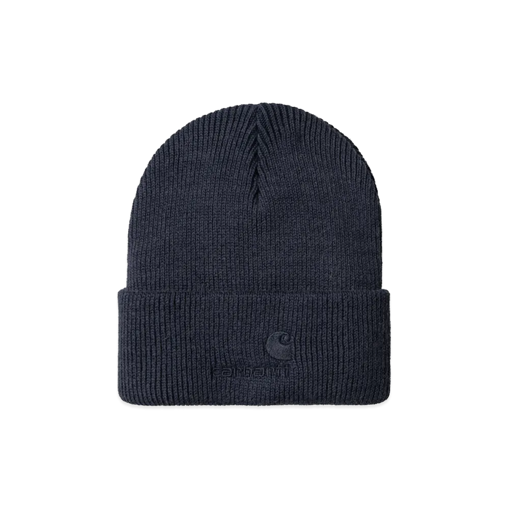 Carhartt WIP Lambert Beanie "Dark Navy Moon Wash"