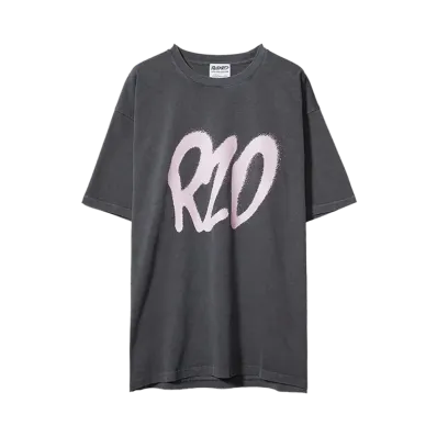 ReZARD × Masato Yamaguchi \ x Spray Logo Print T-Shirts "PIGMENT PINK"