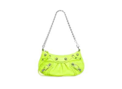BALENCIAGA Le Cagole Mini Chain Handbag "Yellow"