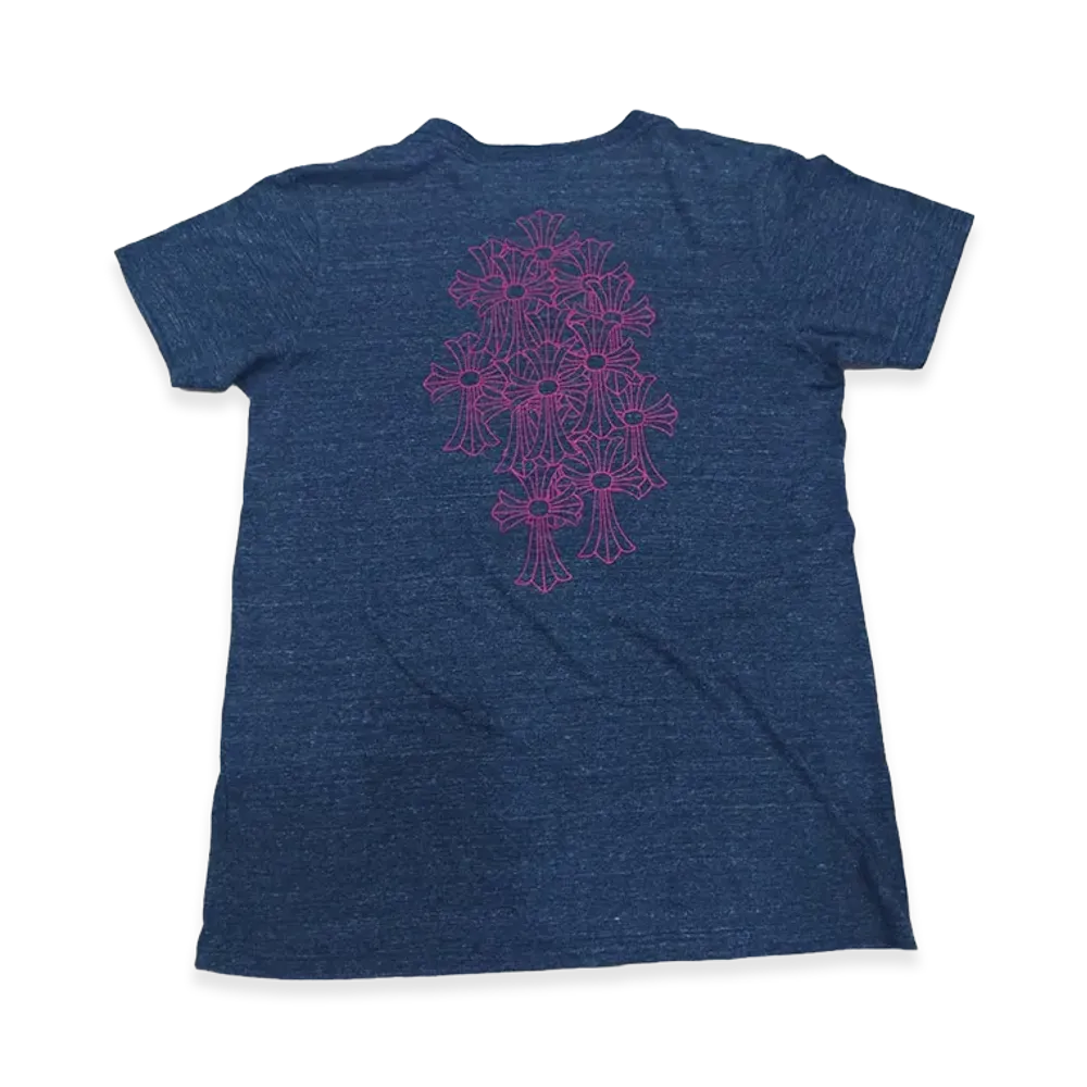 Chrome Hearts Cemetery V-neck T-shirt "Gray"