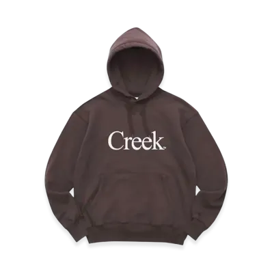 Creek Angler's Device x WHIMSY Logo Hoodie "Brown"