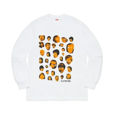 Supreme Faces L/S Tee "White"