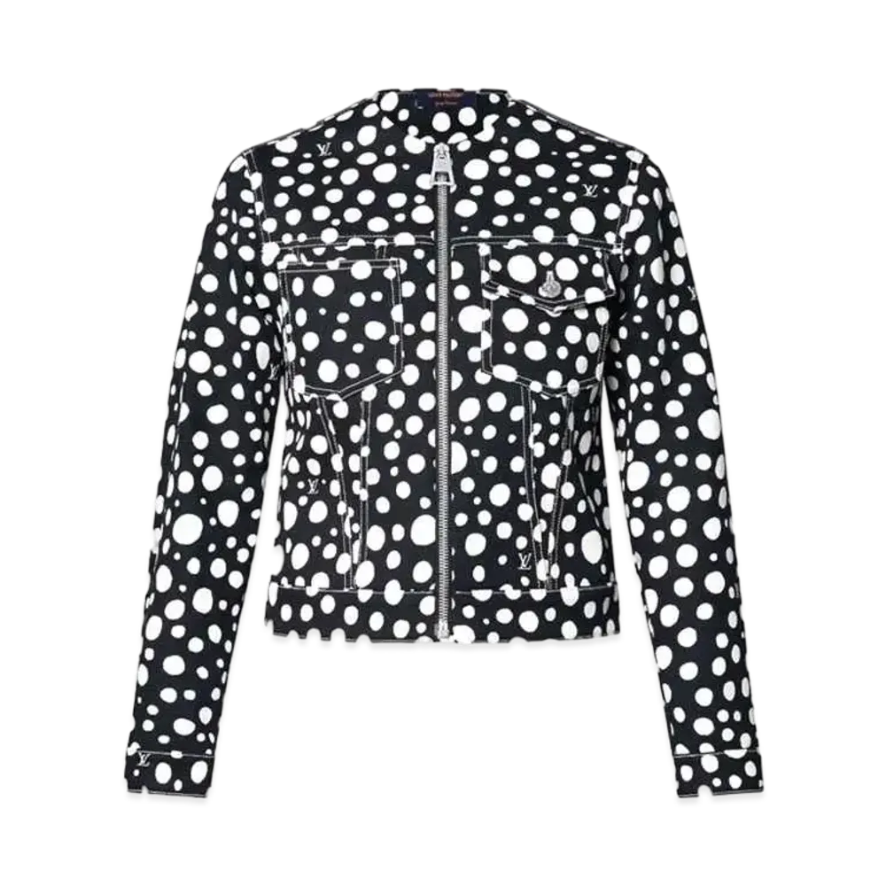 Louis Vuitton x Yayoi Kusama Infinity Dots Zip Up Jacket "Noir/Blanc"
