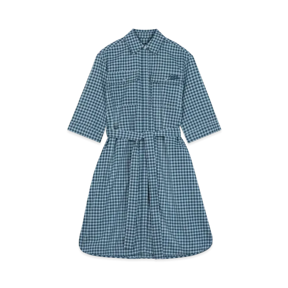 Maison Kitsune Double Pocket Dress "Lake Blue/Placid"