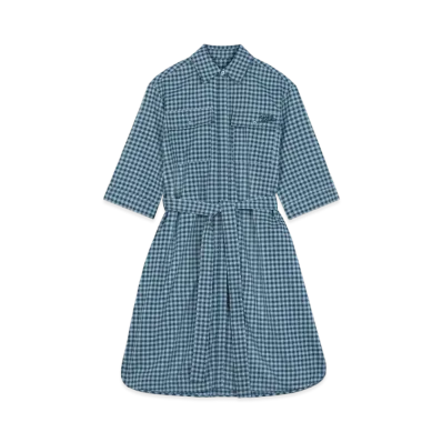 Maison Kitsune Double Pocket Dress "Lake Blue/Placid"