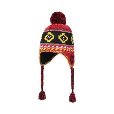 thisisneverthat Pom Earflap Beanie "Red"