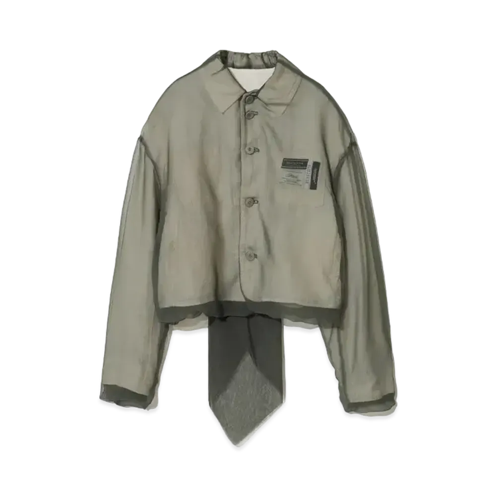 UNDERCOVER Organdy Overlay Linen Jacket "Ivory"