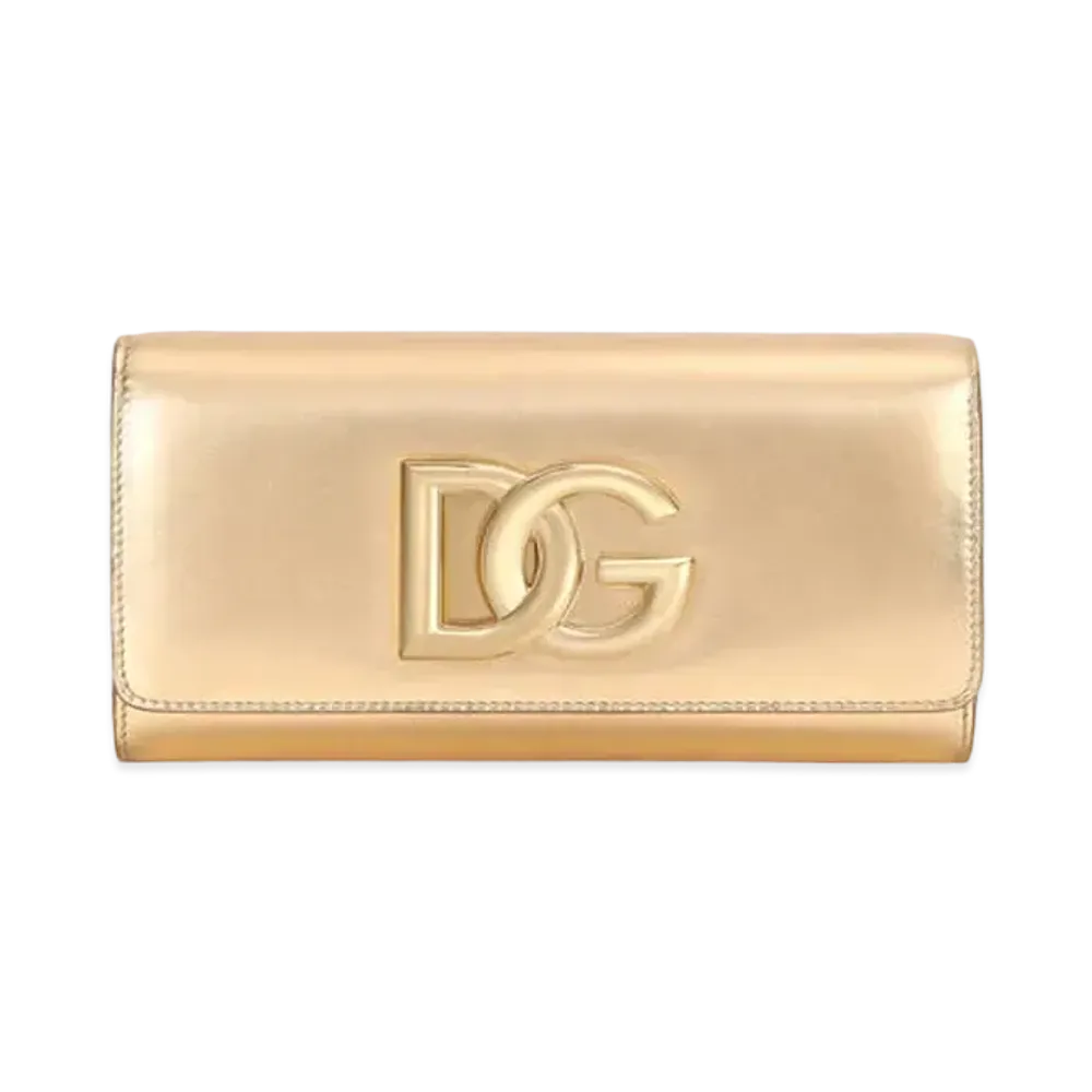 Dolce&Gabbana 3.5 Clutch Mold Lenapa Leather "Gold"