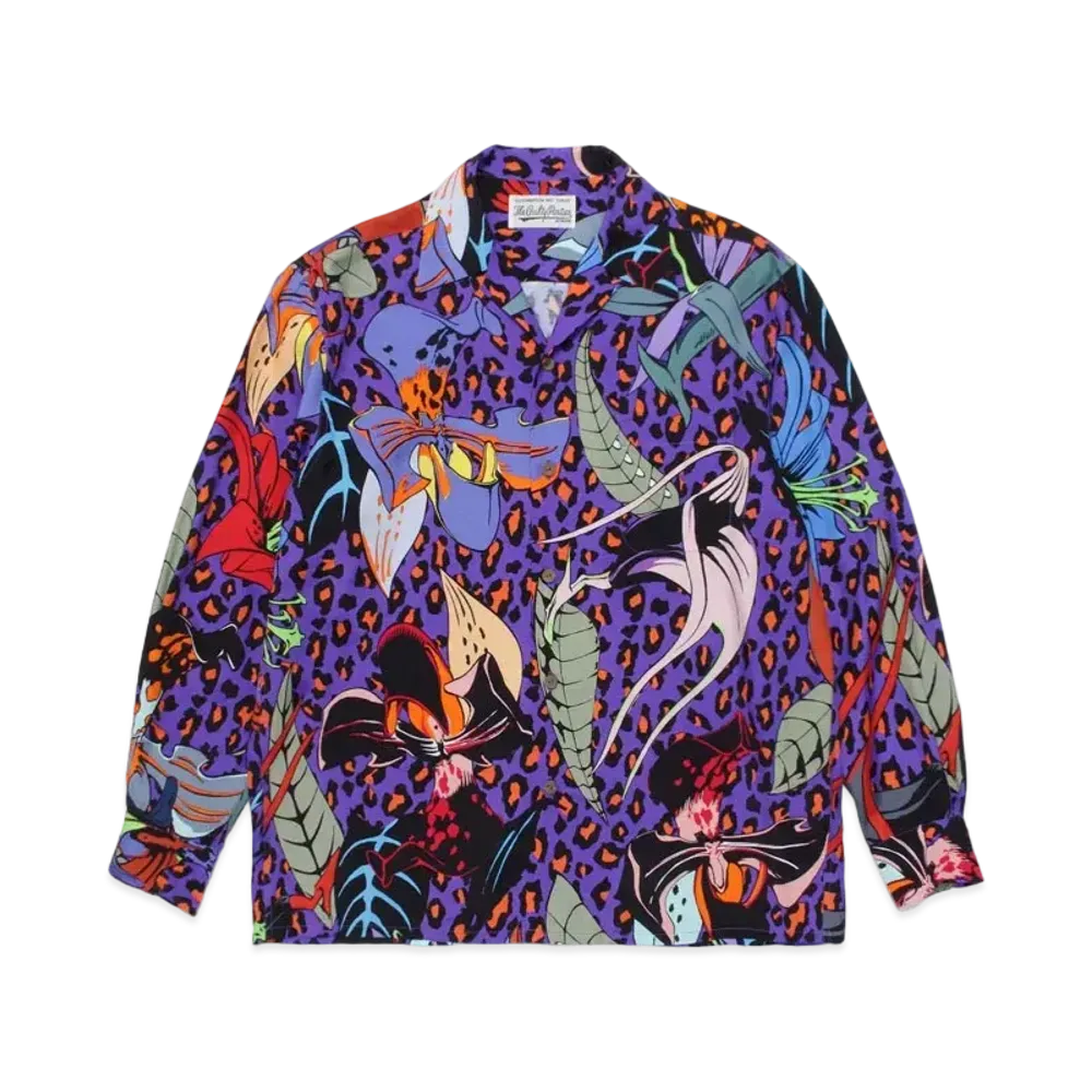 WACKO MARIA HIYATSUKAZU HAWAIIAN SHIRT "Purple"