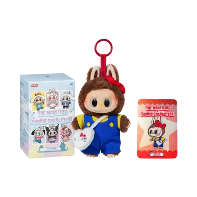 POP MART THE MONSTERS (Labubu) x Hello Kitty and Friends Series-Vinyl Plush Pendant Blind Box CLASSIC HELLO KITTY (Secret)