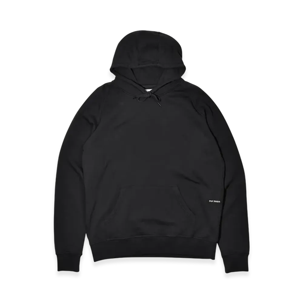 POP TRADING COMPANY Logo Pullover Hooded Sweatshirt "Black"