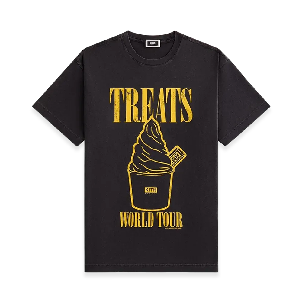 Kith Treats Heart-Shaped Swirl Vintage Tee "Black"