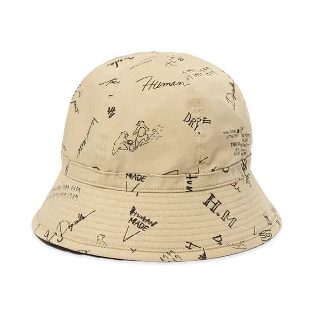 HUMAN MADE Printed Bucket Hat "Beige"