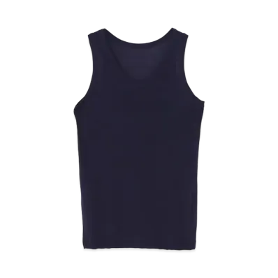 Yohji Yamamoto 80/-COSMORAMA HIGH GAUGE PS TANK TOP "Navy"