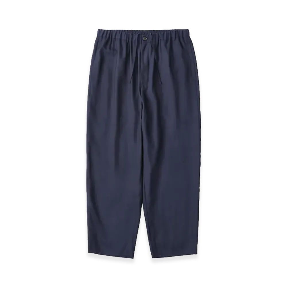 everyone Nylon Silk Twill Easy Slacks "Navy"