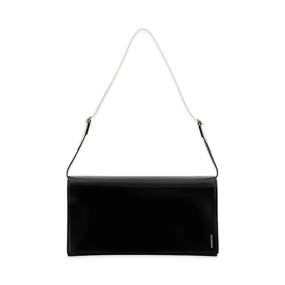 Jil Sander Women's Leather Medium File Shoulder Bag "Black"