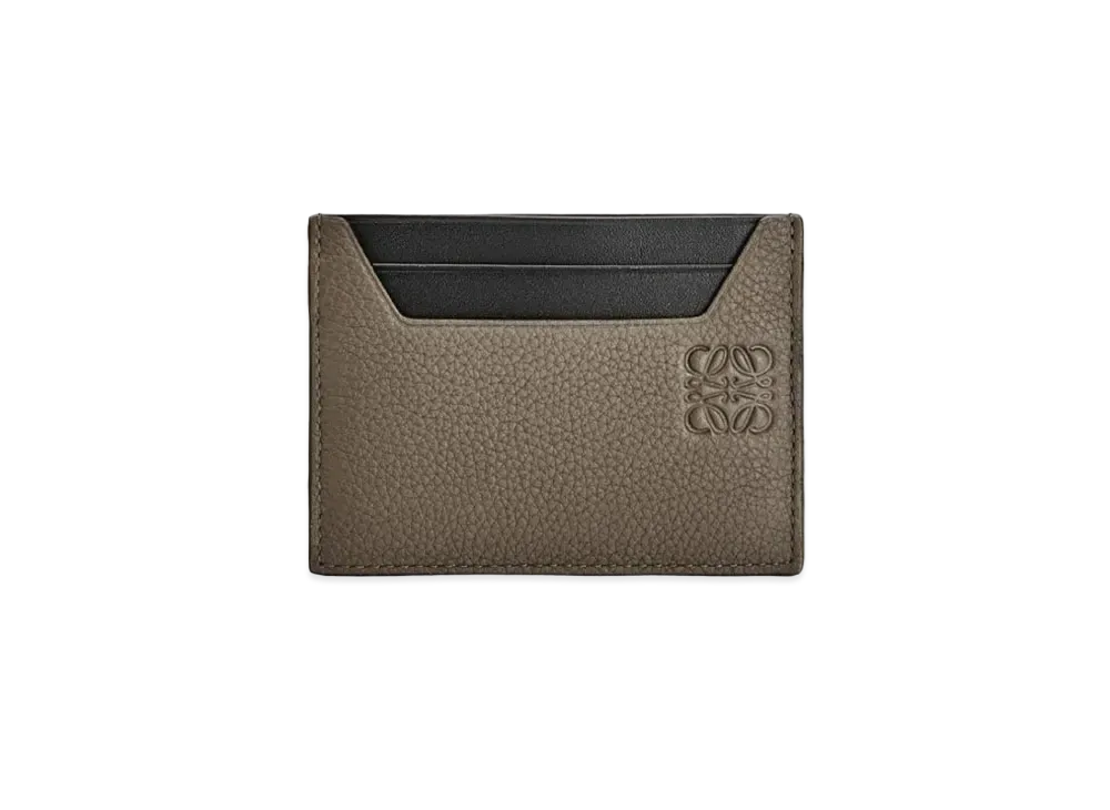 LOEWE Plain Cardholder In Soft Grained Calfskin "Dark Moss"