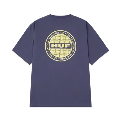 HUF Summer 25 Manhole Tee "Navy"