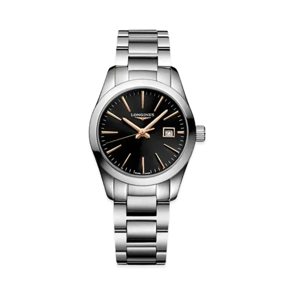 Longines Conquest Classic 29.50mm "Black/Stainless Steel" L2.286.4.52.6