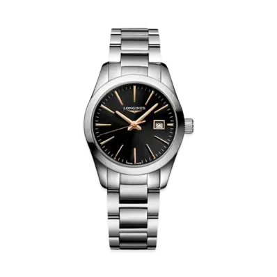 Longines Conquest Classic 29.50mm "Black/Stainless Steel" L2.286.4.52.6
