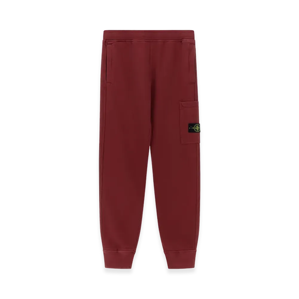 Stone Island Kids badge Logo Cargo Joggers "Bordeaux"