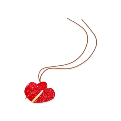 LOEWE Anthurium Charm "Red"