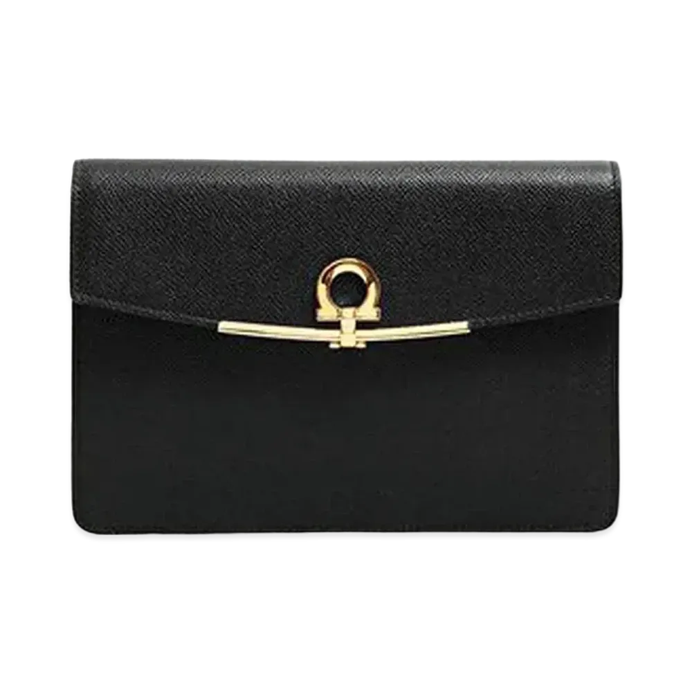 Salvatore Ferragamo Gancini Minibag "Black"