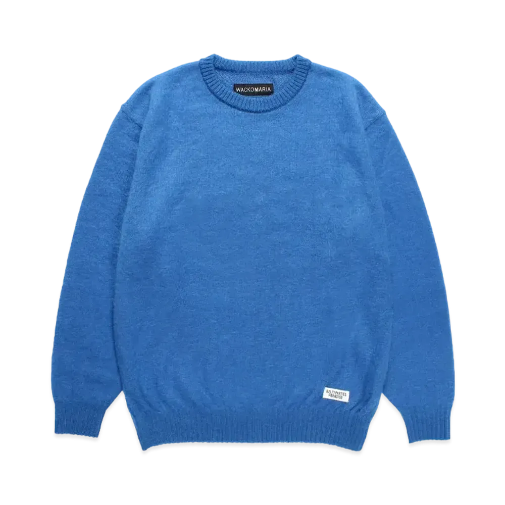 WACKO MARIA Mohair Knit Sweater "Blue"