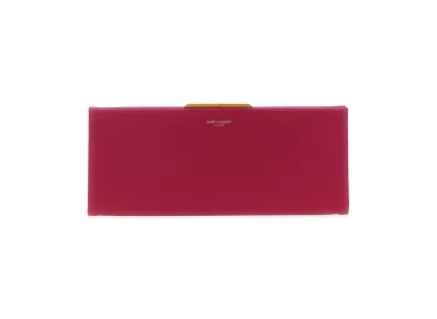 Saint Laurent Women's Midnight Piccola Clutch "Fuchsia"