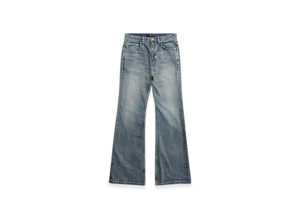 BALENCIAGA Women's Flared Pants "Light Blue"