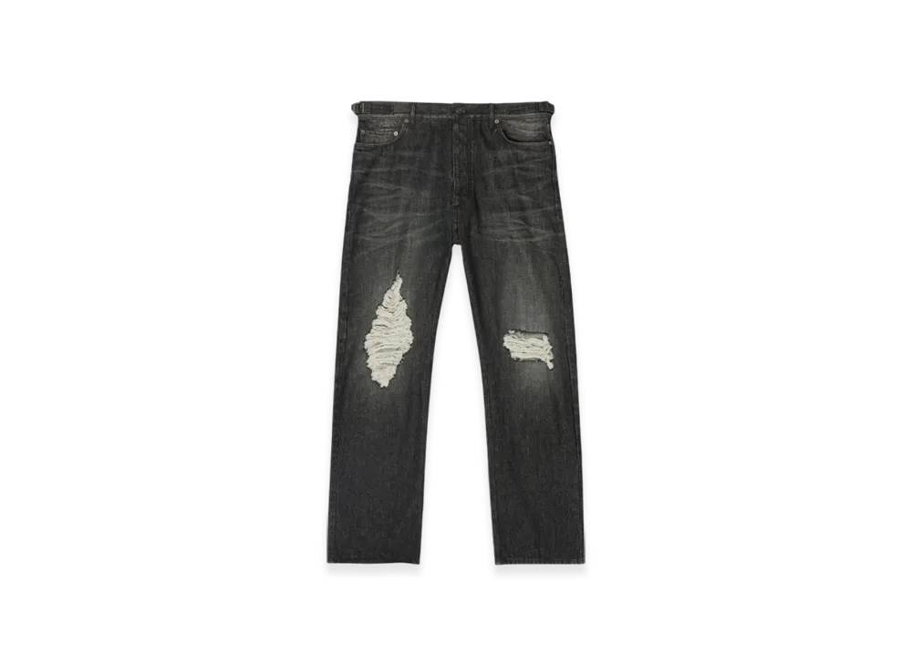 BALENCIAGA Relaxed Fit Rips Pants "Black"