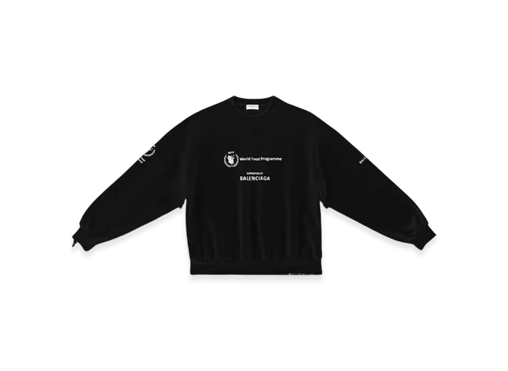BALENCIAGA Women's WFP Regular Fit Sweatshirt "Black"
