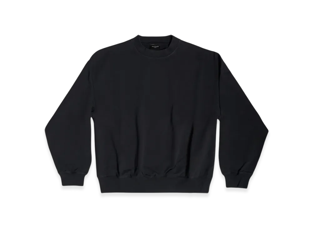 BALENCIAGA Back Hem Regular Fit Sweatshirt "Black"