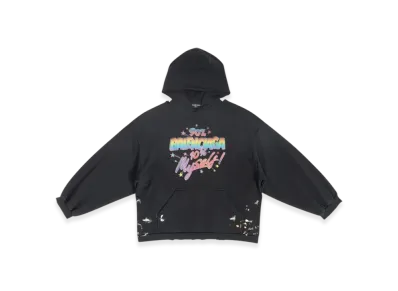 BALENCIAGA Women's 90/10 Small Fit Hoodie "Black"