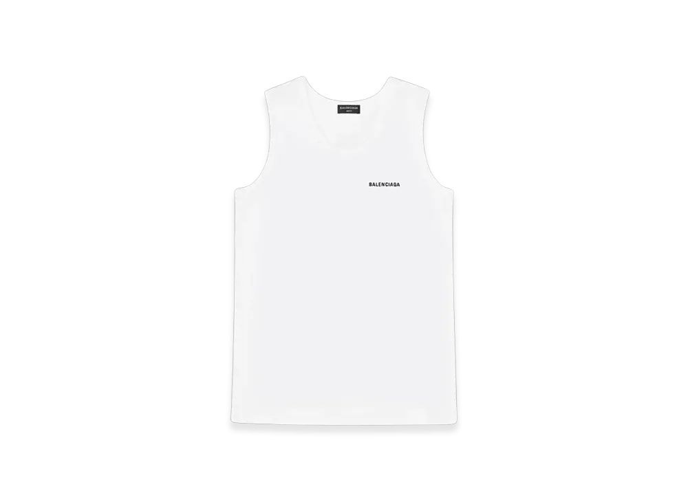 BALENCIAGA Women's Loose Tank Top "Off White"