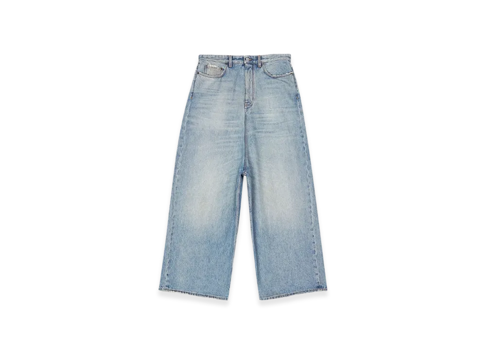 BALENCIAGA Women's Low Crotch Jeans "Light Indigo"