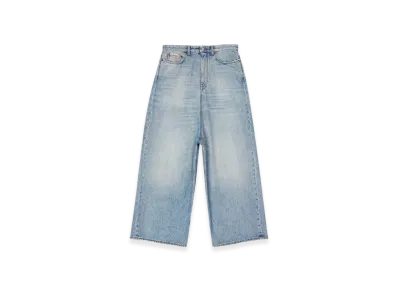 BALENCIAGA Women's Low Crotch Jeans "Light Indigo"