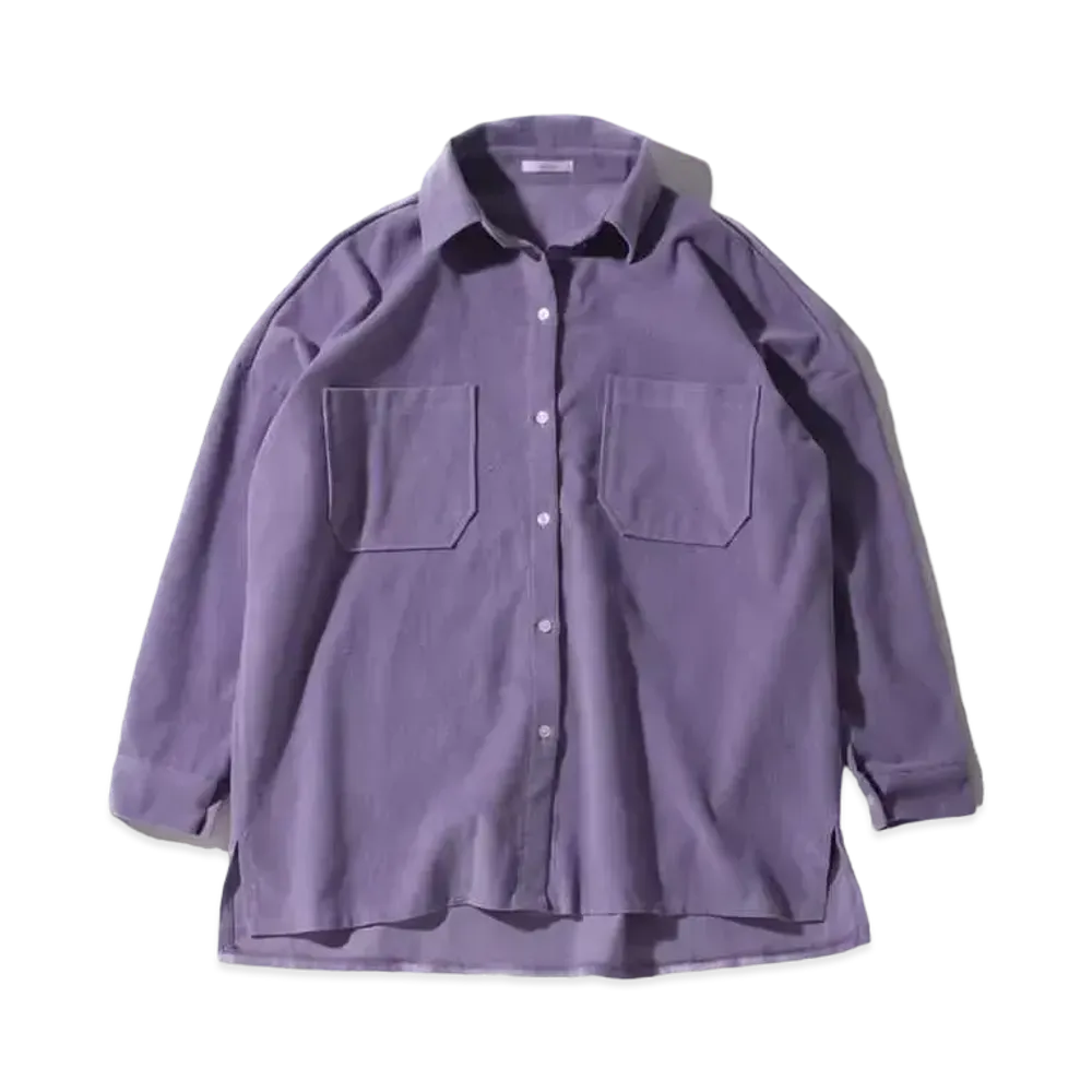 atmos pink Corduroy Haori Tops "Purple"