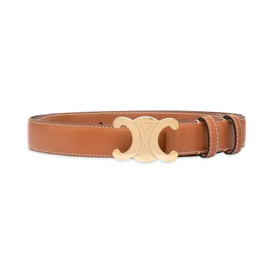 CELINE Women's Capsule Belts "Leather Brown"