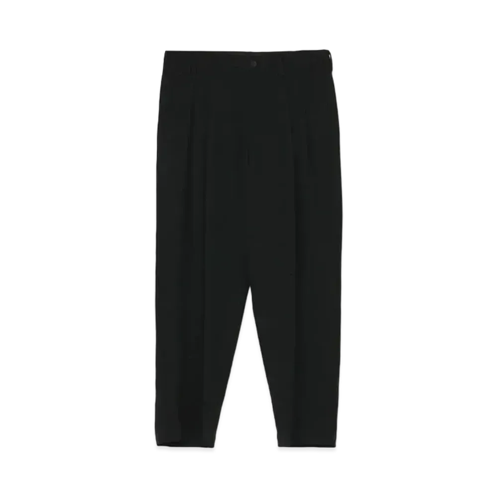 Yohji Yamamoto Pour Homme W/GABARDINE 2TUCK PANTS "Black"