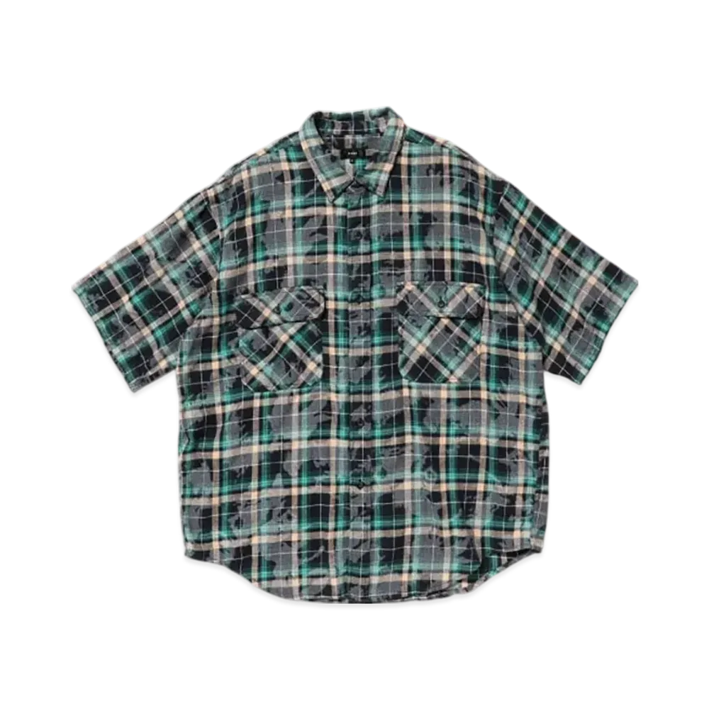 BEAMS Fade Work Checked Shirt "Navy"