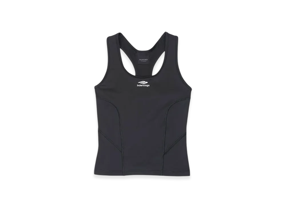 BALENCIAGA Women's 3b Sports Icon Athletic Tank Top "Black"
