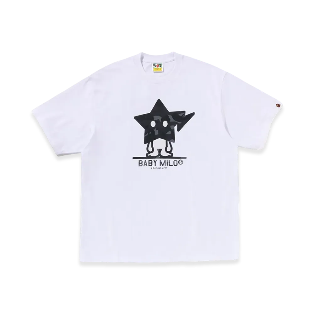 A BATHING APE Color Camo Baby Milo Sta Relaxed Fit Tee "White"