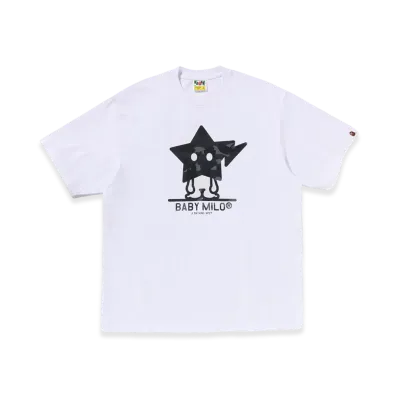 A BATHING APE Color Camo Baby Milo Sta Relaxed Fit Tee "White"