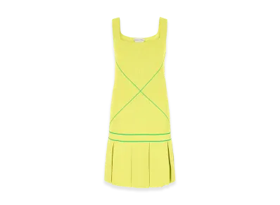 Bottega Veneta Women's Viscose Blend Dress "Acid Green"