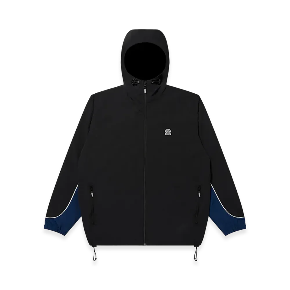 BlackEyePatch Small OG Label Nylon Track Jacket "Black"